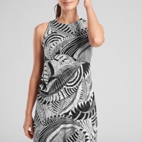 ATHLETA Santorini Printed High Neck Dress Small - Picture 1 of 7